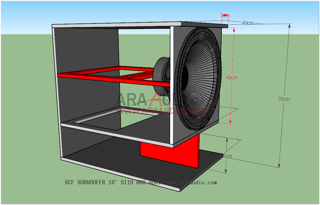 Skema Box Subwoofer RCF 18 ARA AUDIO