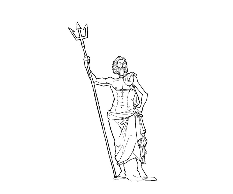 Poseidon Coloring Pages Coloring Pages