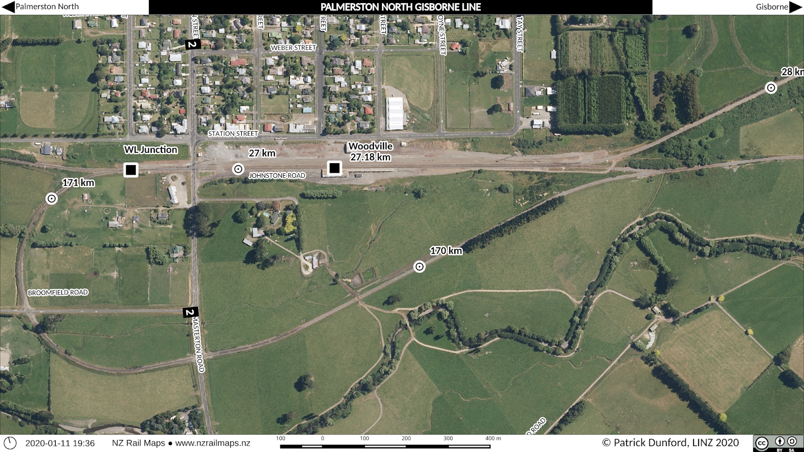 New Zealand Rail Maps Palmerston North Gisborne Line [0L] Volume 5