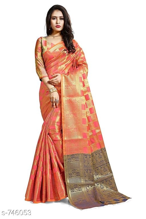 Attractive Kanjeevaram Silk Sarees@825Rs. shipping free, cod available.