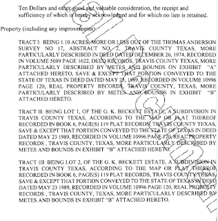 Sample of Capitol City Oil deed. Sample of Capitol City Oil deed.