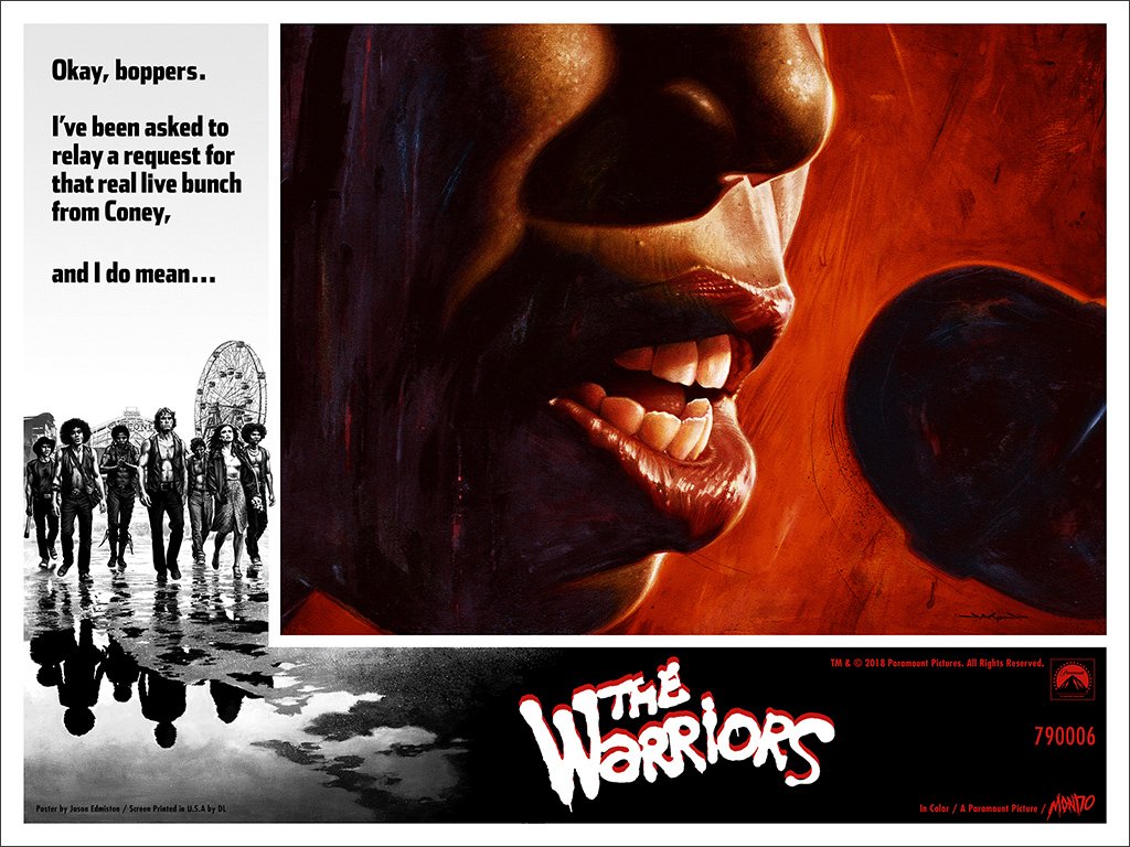 The Geeky Nerfherder #CoolArt The Warriors print by Jason Edmiston for Mondo image
