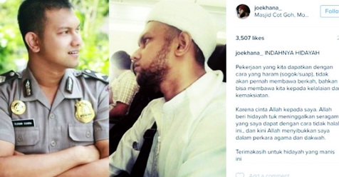 Tak Mau Makan Uang Haram, Polisi Ini Mengundurkan Diri, Sekarang Berubah Menjadi...