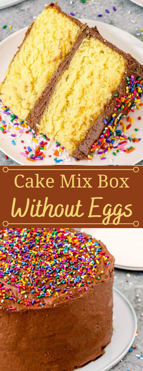 HOW TO MAKE A CAKE MIX BOX WITHOUT EGGS #desserts #cakes #pumpkin #brownies #recipes