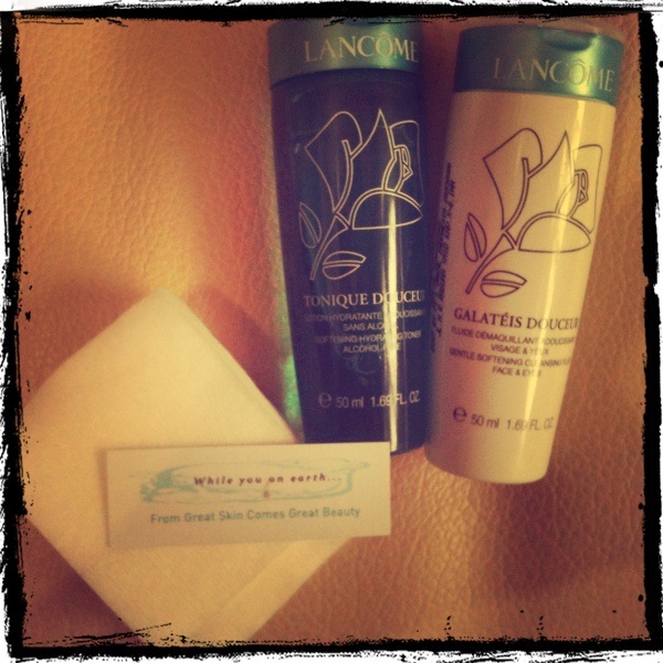 While you on earth.. Cleansing Milk and Toner