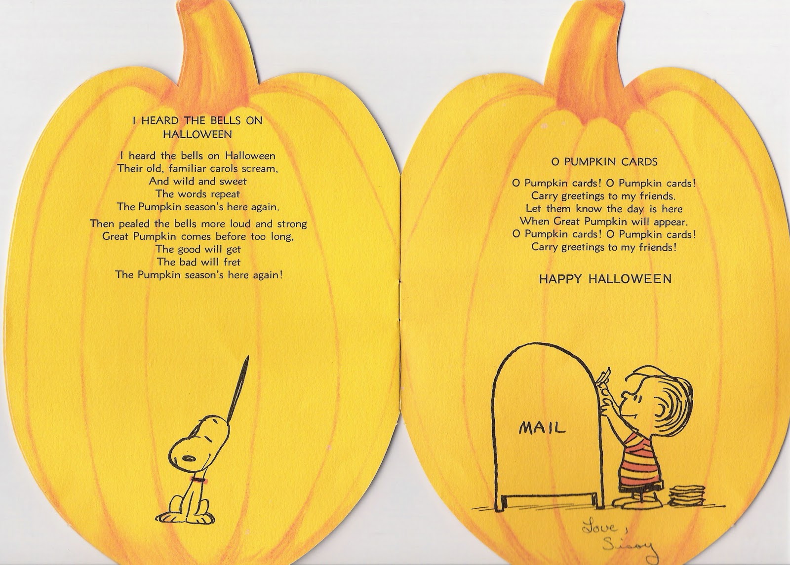 The Peanuts Book of Pumpkin Carols Vintage Everyday