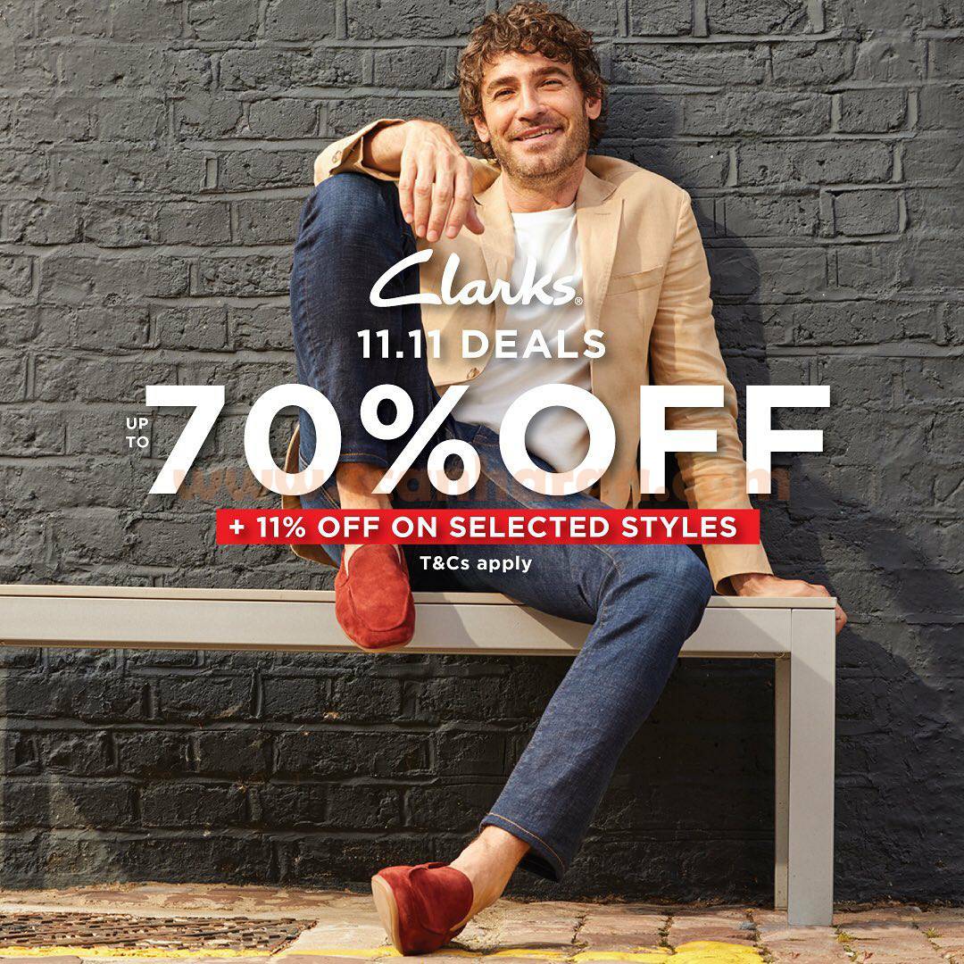 CLARKS Promo 11.11 Deals Up to 70 off and extra 11 off scanharga