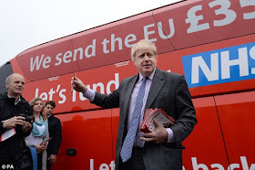 Boris Johnson Leave populism leave bus lie NHS Brexit