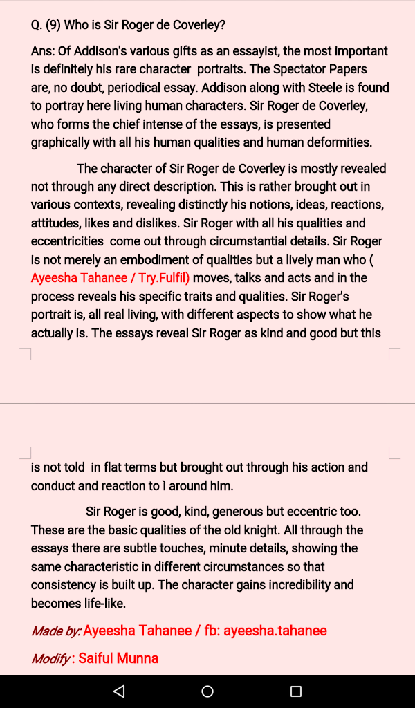 12 handnotes of History of English Literature Notes for honours 2nd year