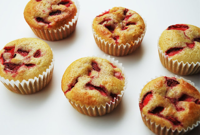 Muffins aux fraises (sans gluten)