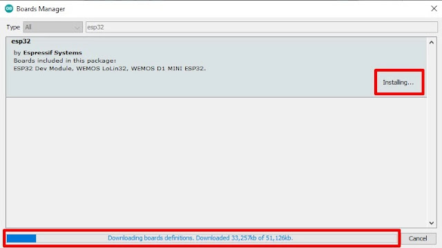 Installing the ESP32 Board add-on in Arduino IDE (Windows, Linux, Mac OS)