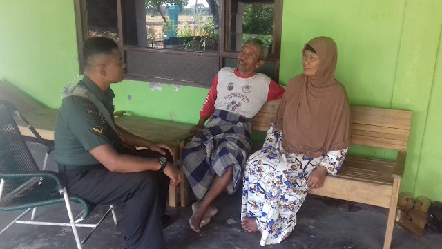 Babinsa Koramil 23/Ceper Anjangsana Ke Rumah Kbt Di Wilayah Binaan