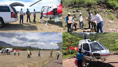 Llevan apoyos a las familias indígenas de la comunidad de Bavicora