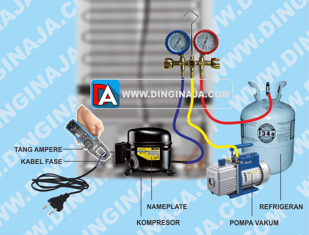 Pengisian Refrijeran Freon Pada Kulkas Berdasarkan Arus Dinginaja