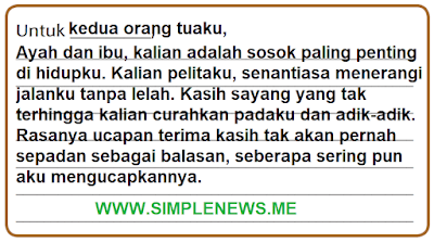 pesan untuk ibu atau ayahmu www.simplenews.me