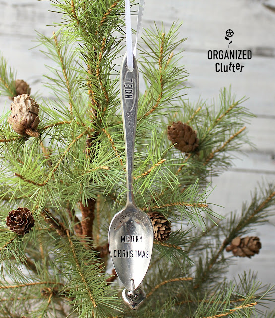 Spoon Christmas Tree Ornament Ideas #spoonornaments #timholtzremnantrubs #Christmasornaments #DIYornaments