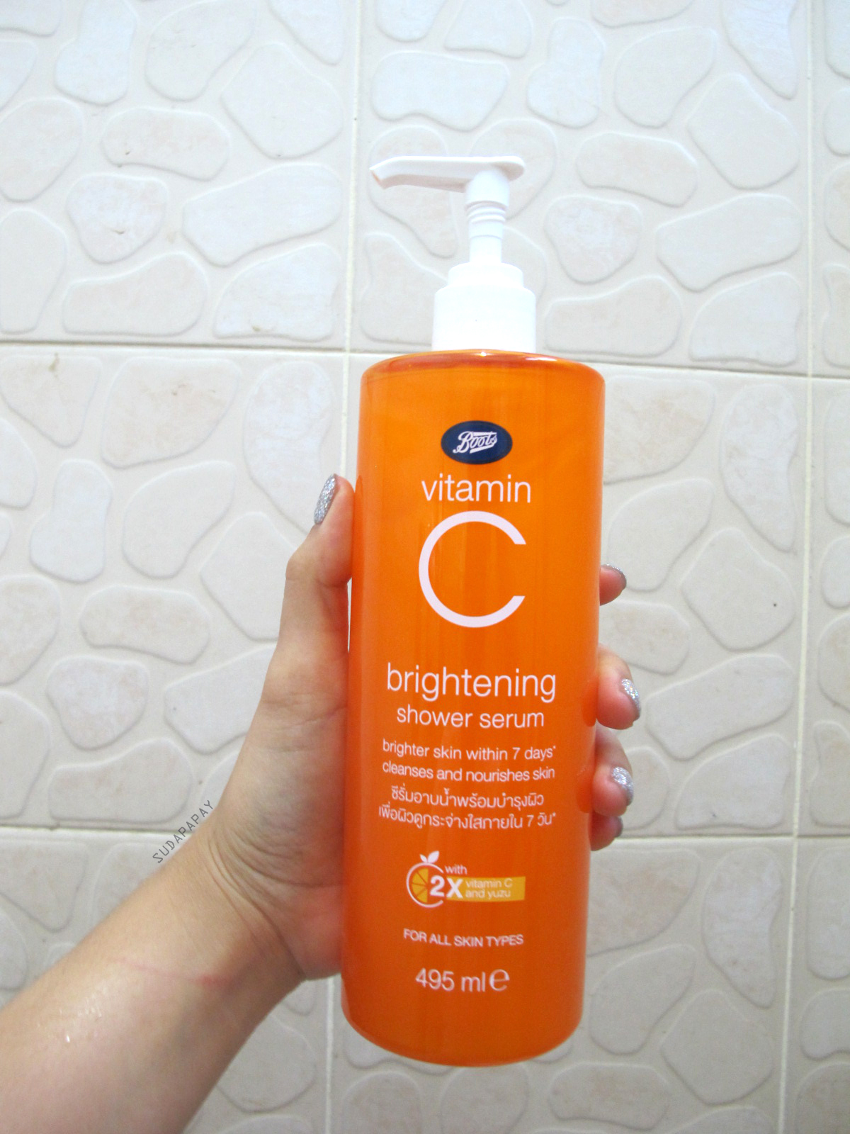 REVIEW Boots Vitamin C brightening bath & body routine SUDAPAPAY