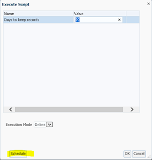 FDMEE: System Maintenance Tasks: Maintain Process Tables