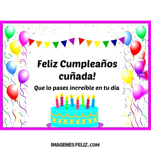 Descargar Feliz Cumpleaños Cuñada Gif.