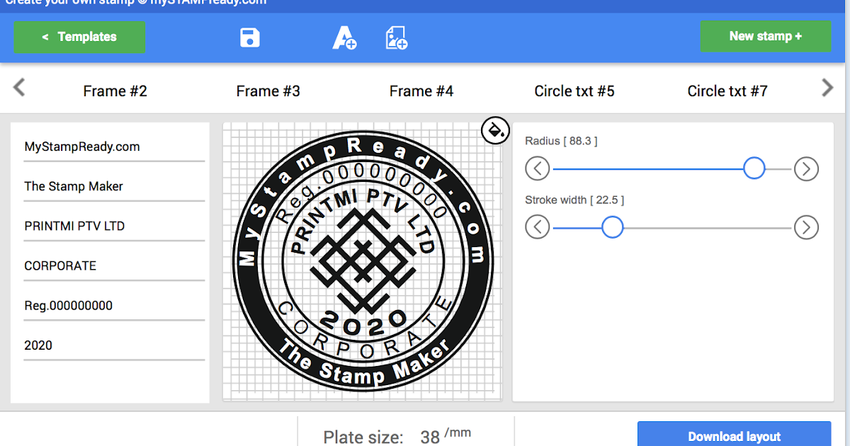 Custom stamp maker online provide you to create a rubber stamp easily