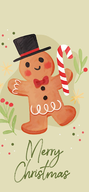 IPhone wallpaper with cute Christmas characters IPhone wallpaper with cute Christmas characters