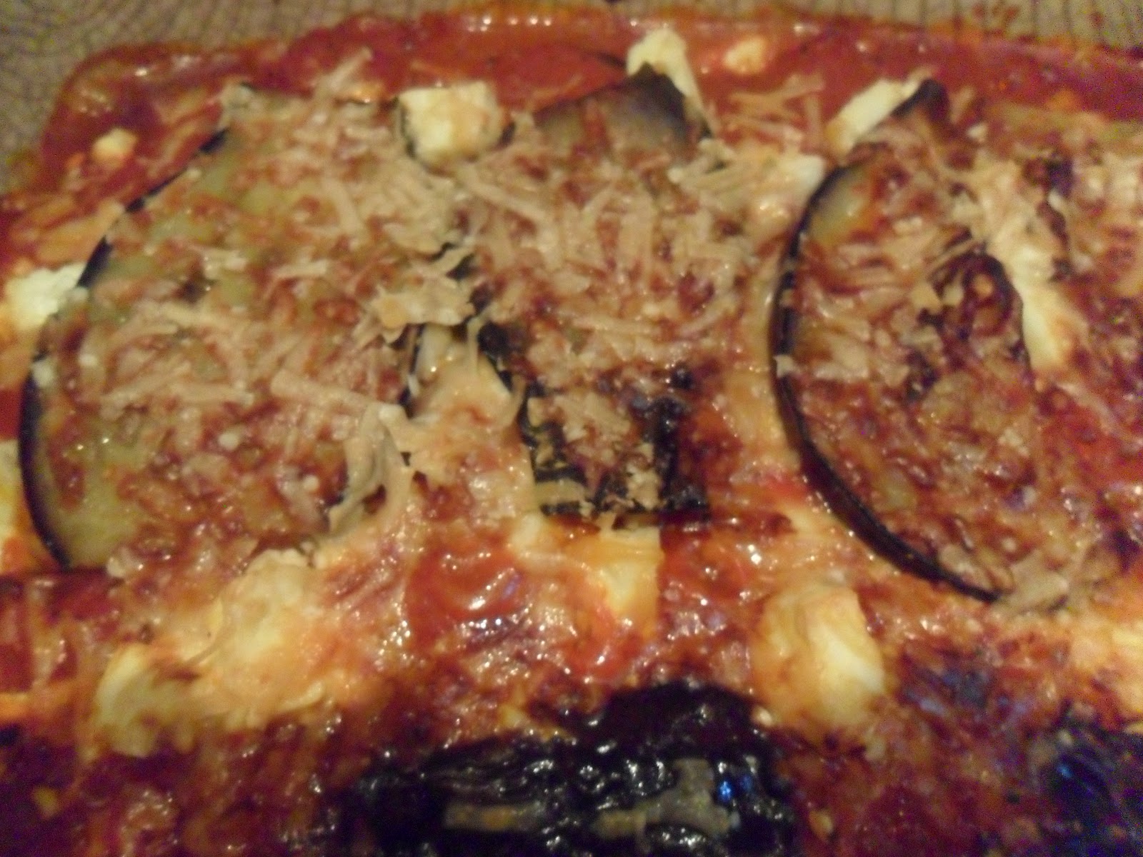 Mighty aubergines, funny onions, and lots of garlic Baked Aubergine