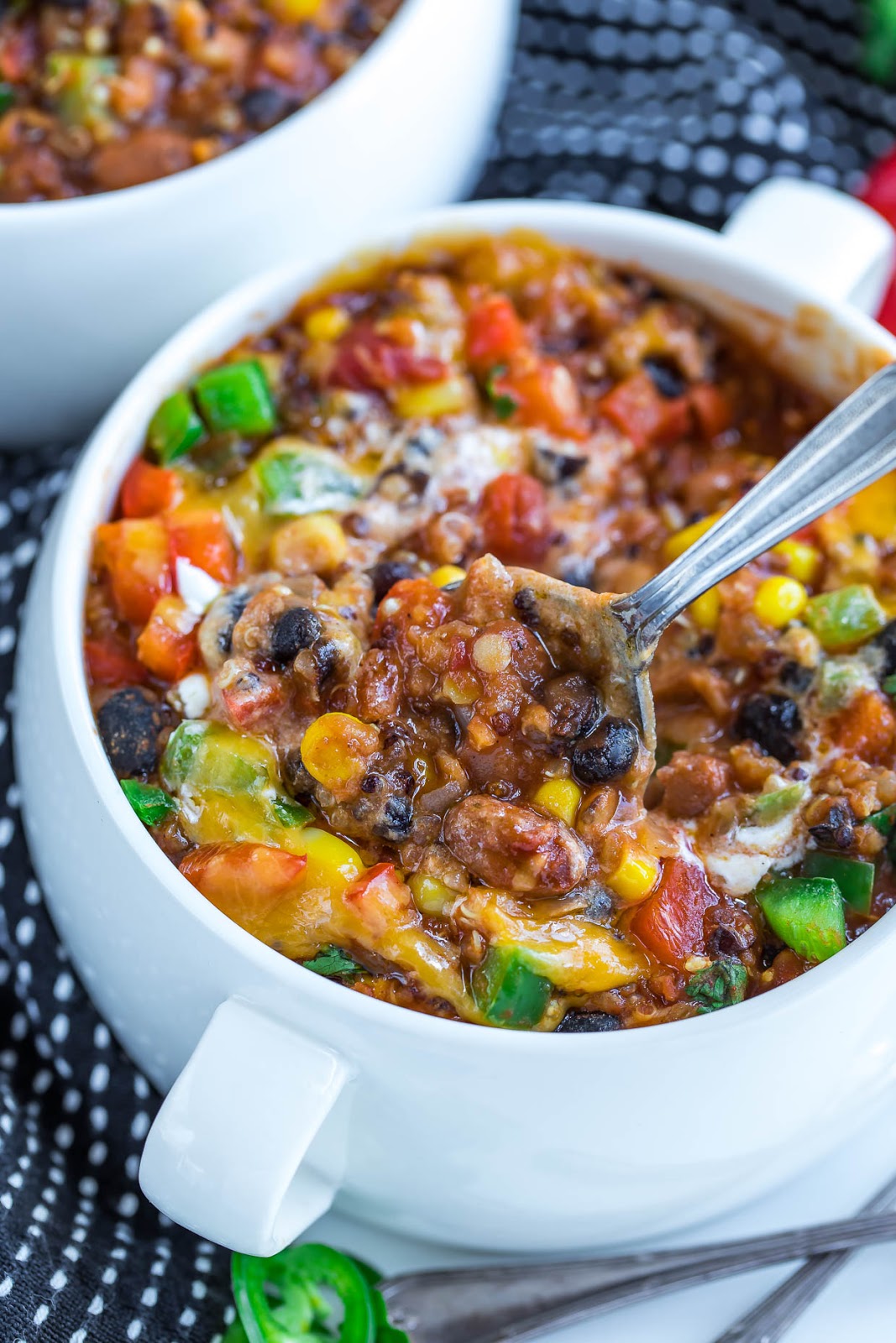 Instant Pot Vegetarian Quinoa Chili - CookToria