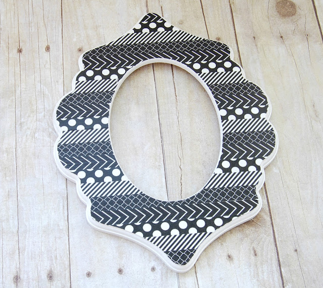 Cut it Out Picture Frame #diy #decorated #frame #cutitout