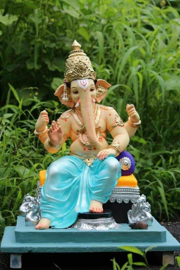Lord Ganesha, lord Ganesha 2019, Lord ganesha with curly hair, Lord Ganesha Hd Photos,Lord ganesha in the garden, cool ganesha