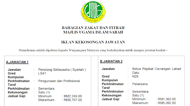 Bahagian Zakat Dan Fitrah Majlis Ugama Islam Sabah