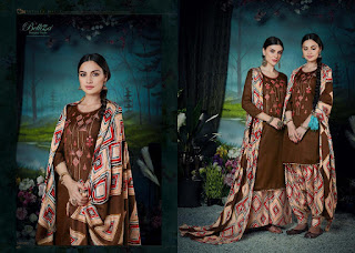 Belliza Designer Patiyala Magic Pashmina Collection  at Diwan Fashion