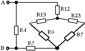 В электрической схеме через резистор r