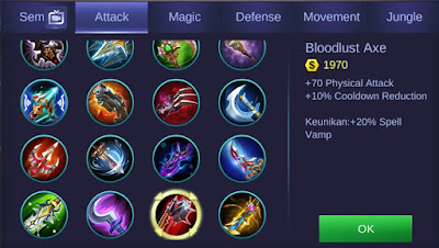 Bloodlust Axe Mobile Legends