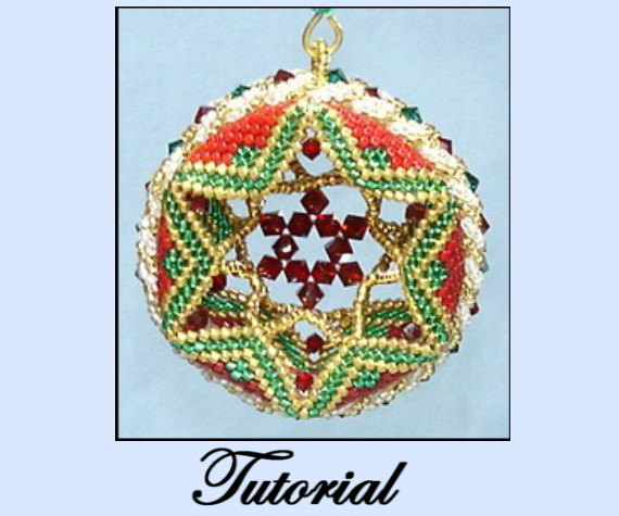 Christmas Ornament Tutorials by Beaded Patterns / The Beading Gem