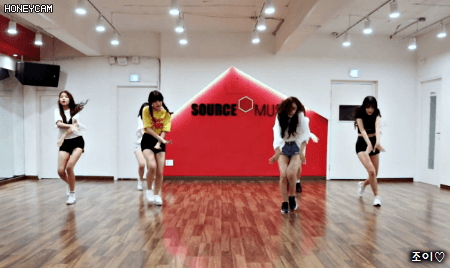 여자친구 귀를 기울이면 연습실 댄스 움짤.gif | 인스티즈