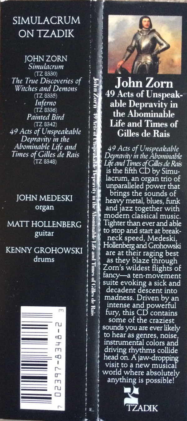 Lo Tuyo No Es Una Desgracia Recargado John Zorn 49 Acts of