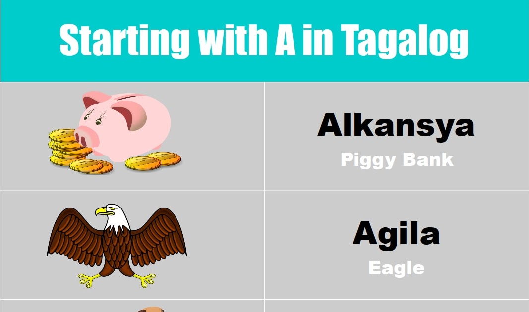 Tagalog Words Starting with Letter A - Filipino Parenting