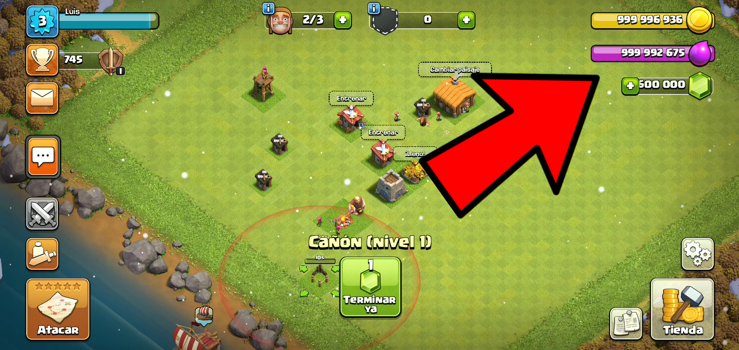 Descargar Clash Of Clans Hackeado para Android // Versión 13.675.6
