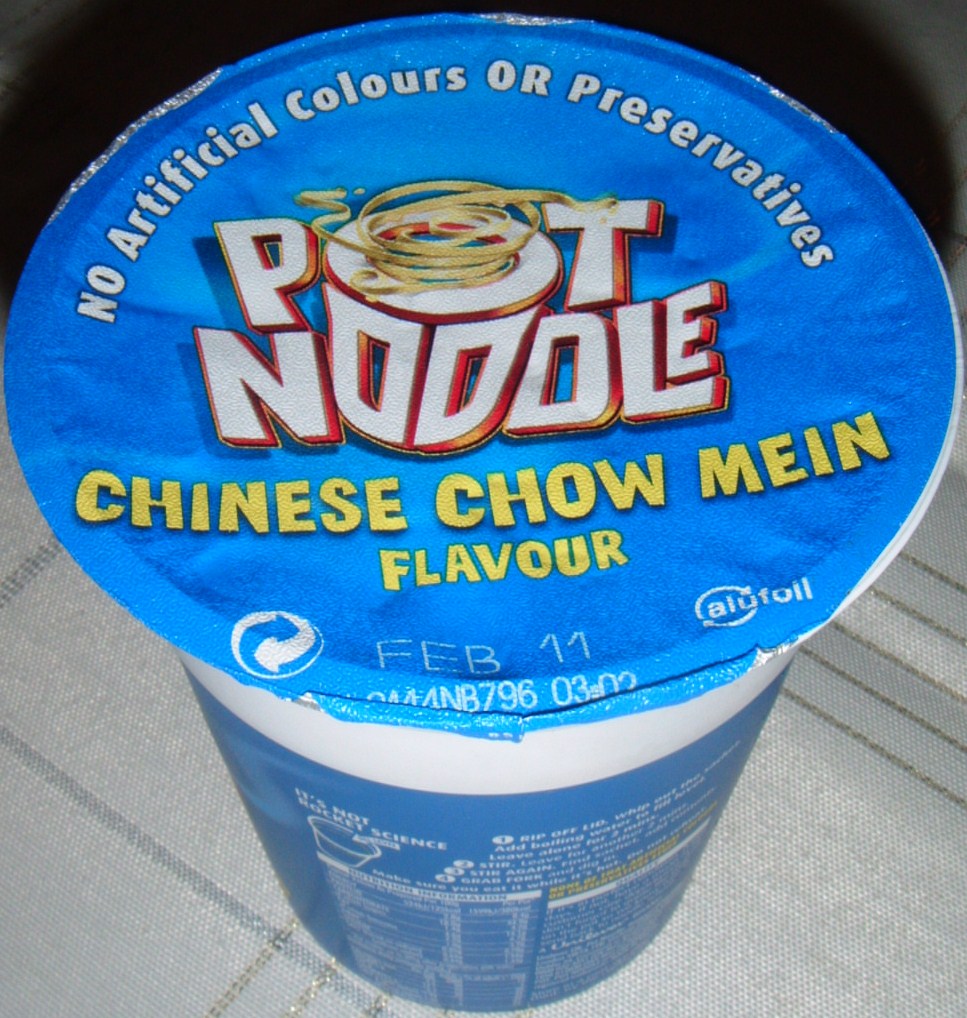 FOODSTUFF FINDS Pot Noodle Chinese Chow Mein (Sainsburys) [By