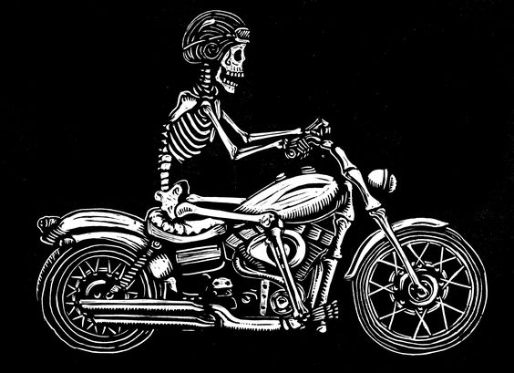 Skeletons on Motorcycles