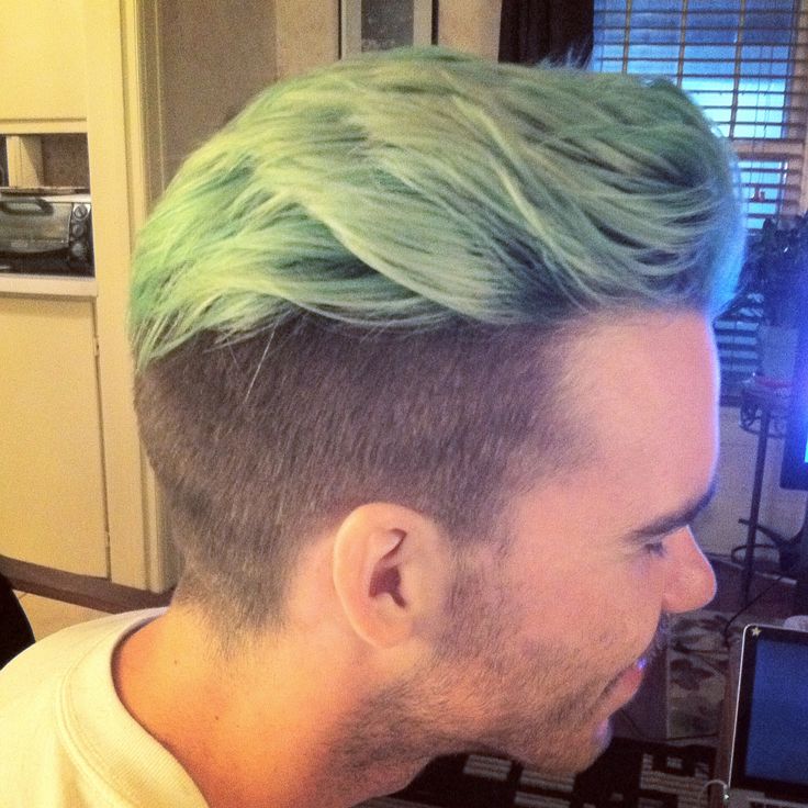 cabelo verde masculino