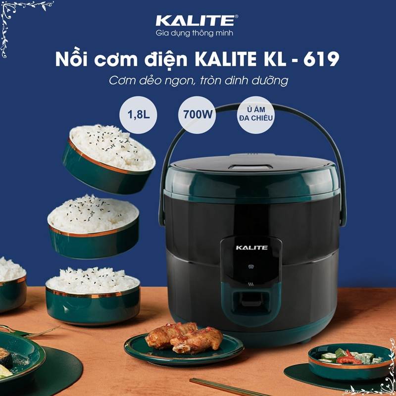 [Tặng voucher 50k] Kalite Nồi cơm điện KL-619