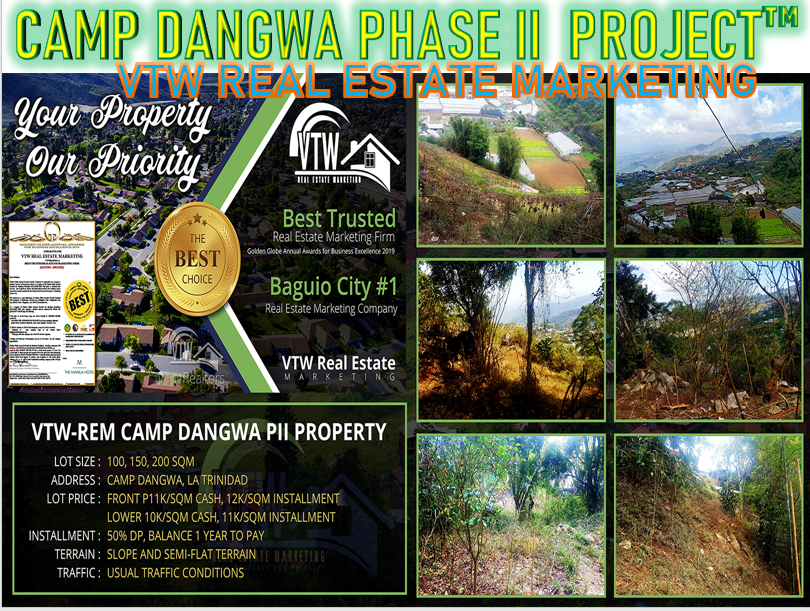 AL REAL ESTATE Affiliate BUY in SALE LOT FOR SALE CAMP DANGWA PHASE II