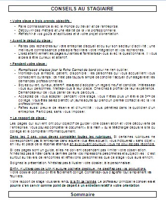 Exemple De Rapport De Stage D'observation 3Ème Introduction  hinatapedia