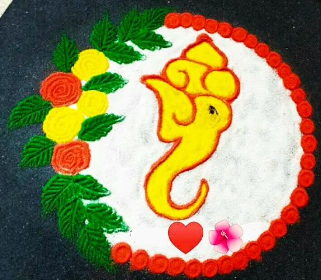 Rangoli Design Images for Ganesh Chaturthi