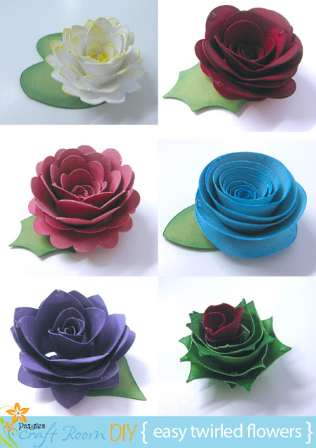 Making A Rolled Paper Flower Wreath