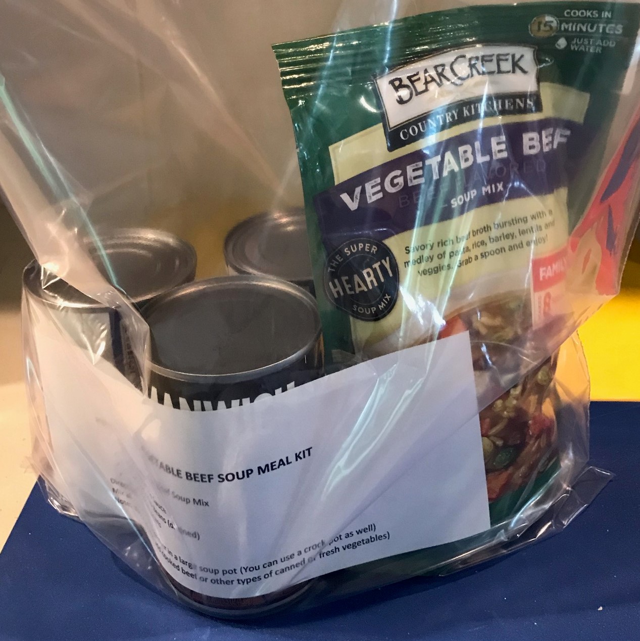 Handy Little Notes MicroPantry Meal Kit Idea Vegetable Soup