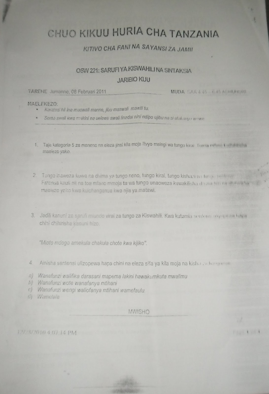 Sarufi maumbo ya kiswahili pdf