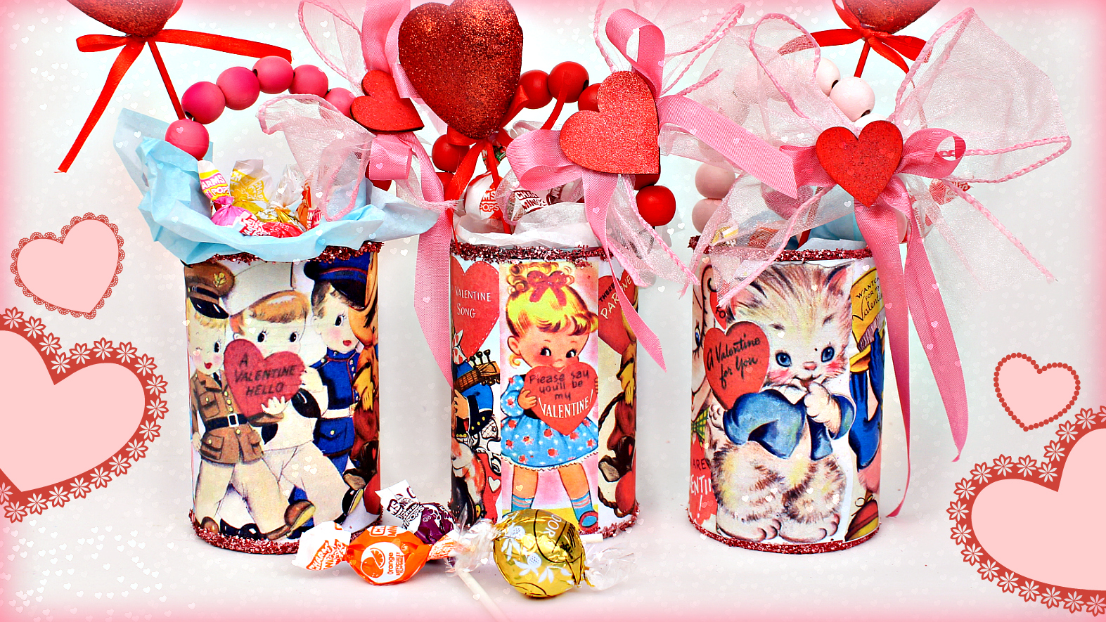 Mark Montano Vintage Valentine Treat Buckets