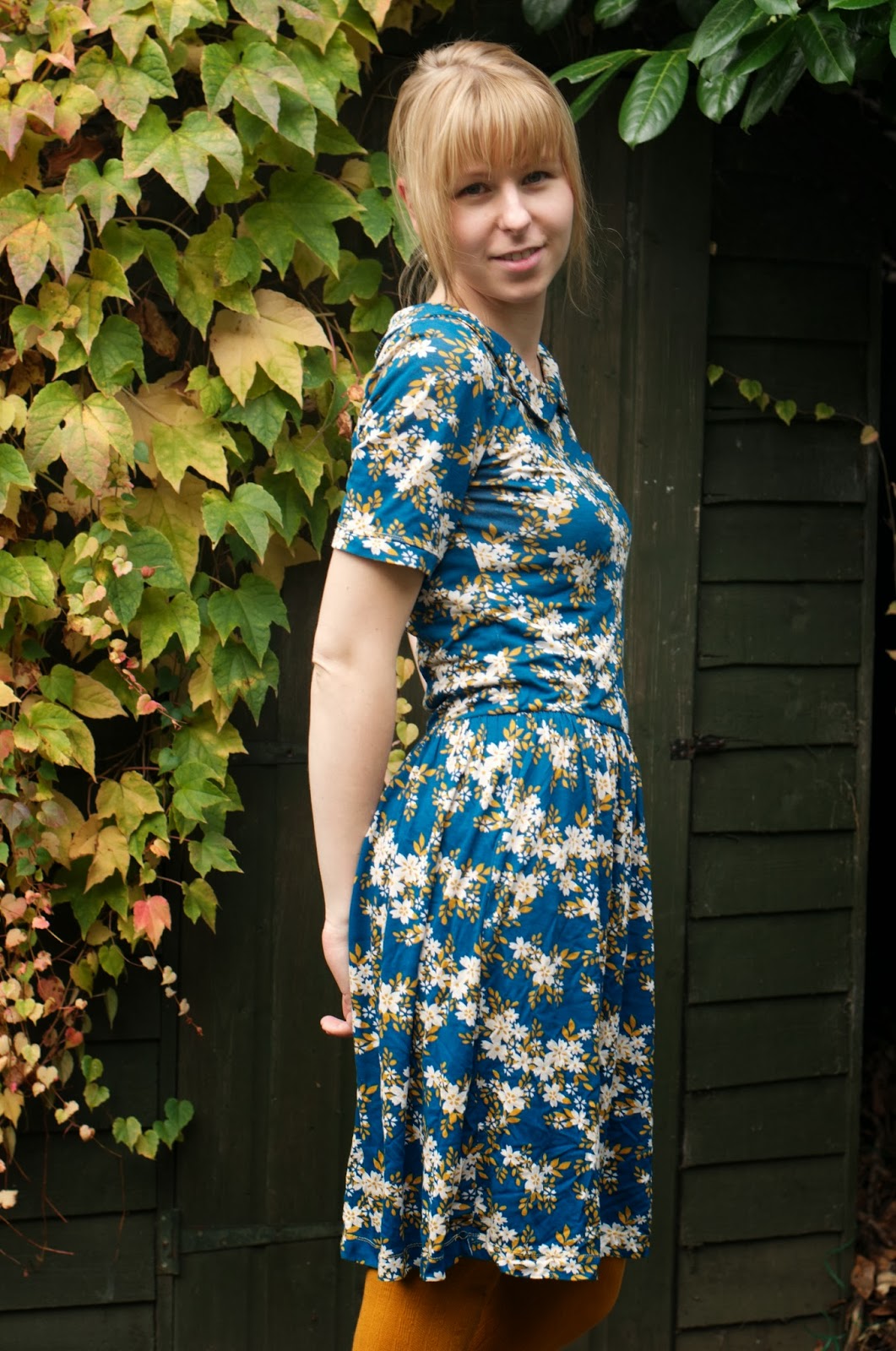 Ela Sews And Doesn't Sleep: Autumn Make No2: Self-drafted Jersey Dress